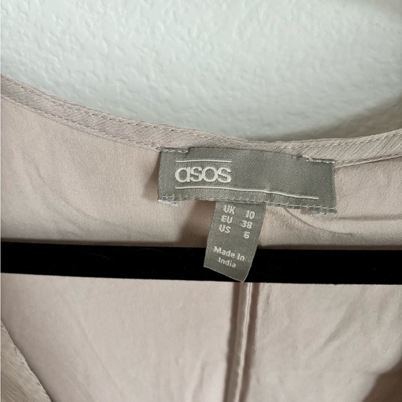 Bohemian Occasion Dress from ASOS in Taupe with Long Sleeves in size 6 - Picture 4 of 13